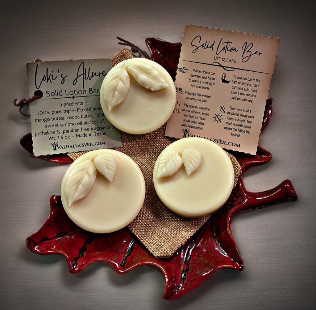Loki's Allure-Artisan Solid Lotion Bar ~ NOT AVAILABLE FOR SHIPPING