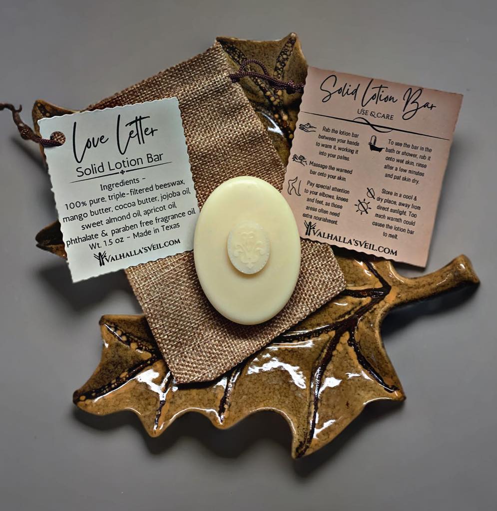 Love Letter ~ Artisan Solid Lotion Bar